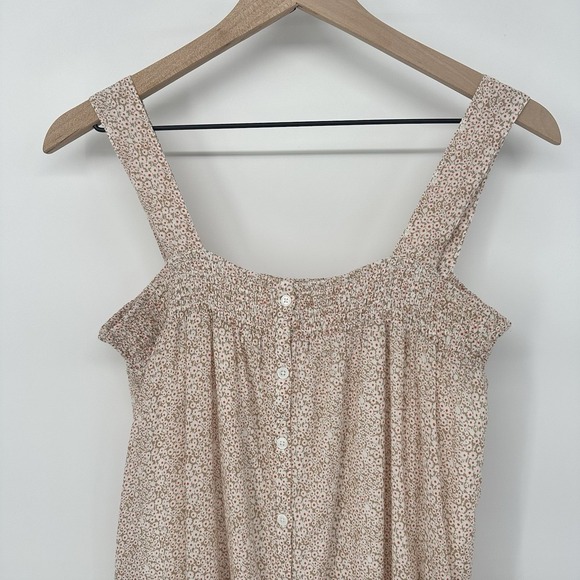 WE ARE SUNDAYS Delilah Wildflower Sleeveless Button Front Midi Dress Sz M - Picture 4 of 8
